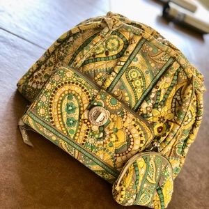 Vera Bradley RETIRED Lemon Parfait BUNDLE